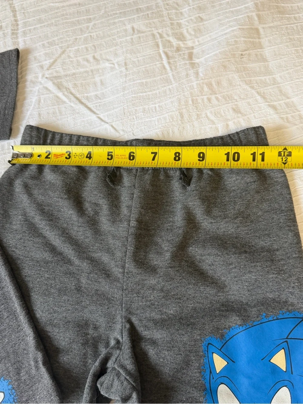 Sonic the Hedgehog Boys T-Shirt & Shorts Set Size 7 Gray Blue